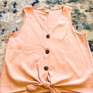 Old Navy Tie Front Top